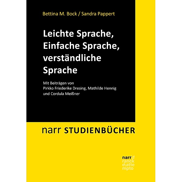 Leichte Sprache, Einfache Sprache, verständliche Sprache / Narr Studienbücher, Bettina M. Bock, Sandra Pappert