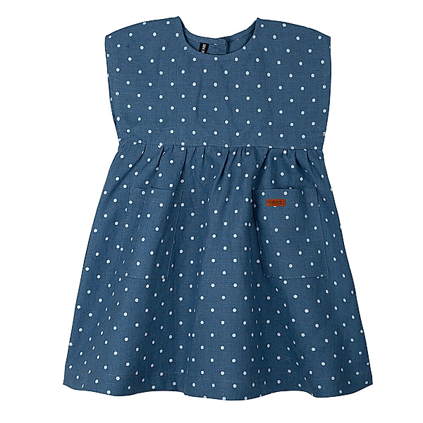 PURE PURE BY BAUER Leinen-Kleid DOTS in steelblue