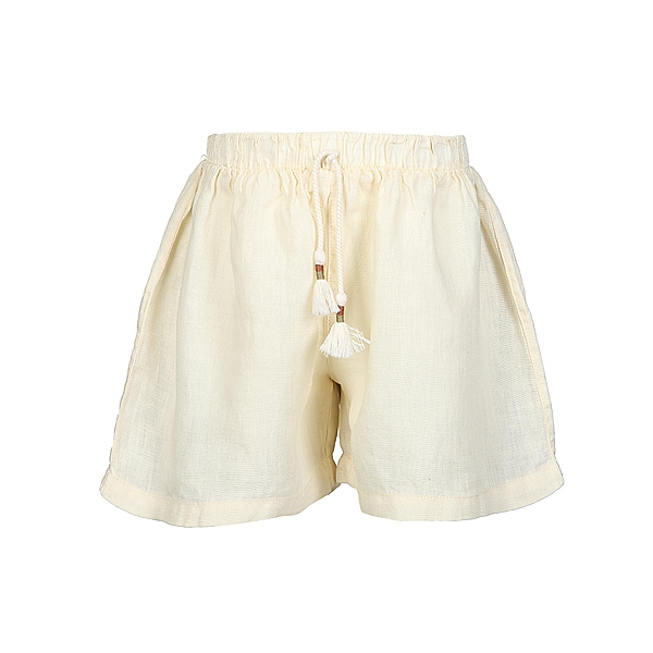 PLAY UP Leinen-Shorts PURE in weiss