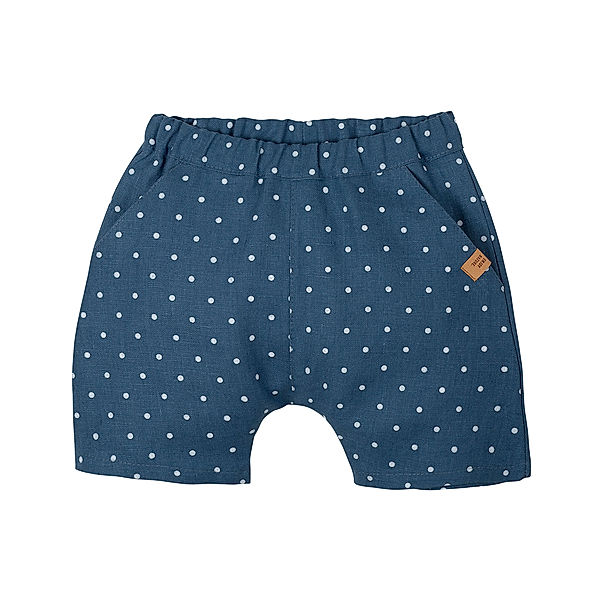 PURE PURE BY BAUER Leinenshorts DOTS in steelblue