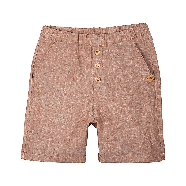 PURE PURE BY BAUER Leinenshorts TERRA in karamell