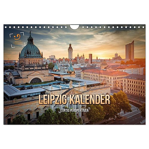 Leipzig Kalender Perspektiven (Wandkalender 2024 DIN A4 quer), CALVENDO Monatskalender, Gutdesign