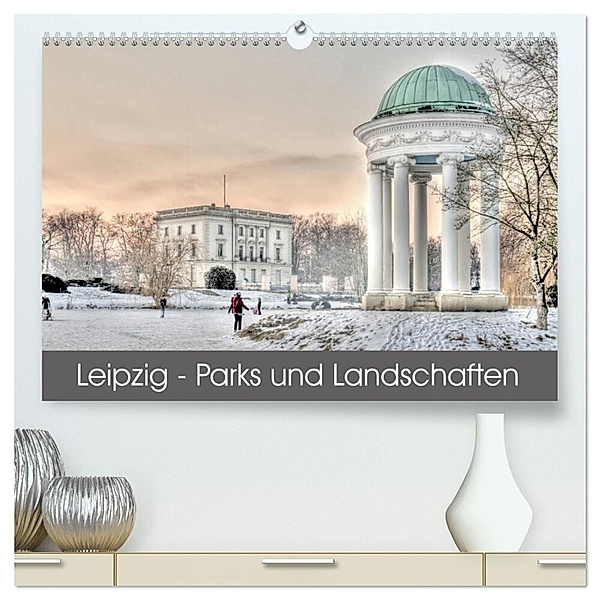Leipzig - Parks und Landschaften (hochwertiger Premium Wandkalender 2024 DIN A2 quer), Kunstdruck in Hochglanz, Jürgen Lüftner