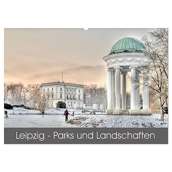 Leipzig - Parks und Landschaften (Wandkalender 2025 DIN A2 quer), CALVENDO Monatskalender, Calvendo, Jürgen Lüftner