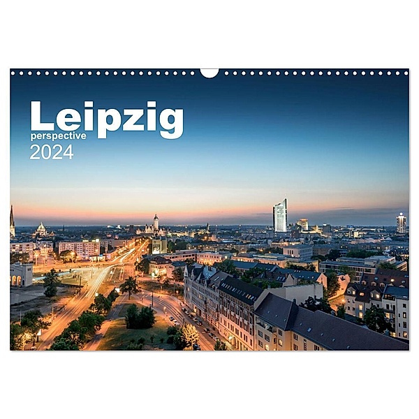 Leipzig perspective (Wandkalender 2024 DIN A3 quer), CALVENDO Monatskalender, Christian Lindau