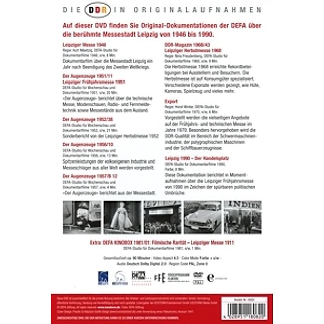 Leipziger Messe - Die DDR In Originalaufnahmen DVD | Weltbild.de