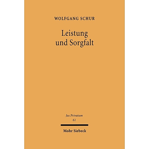 Leistung und Sorgfalt, Wolfgang Schur