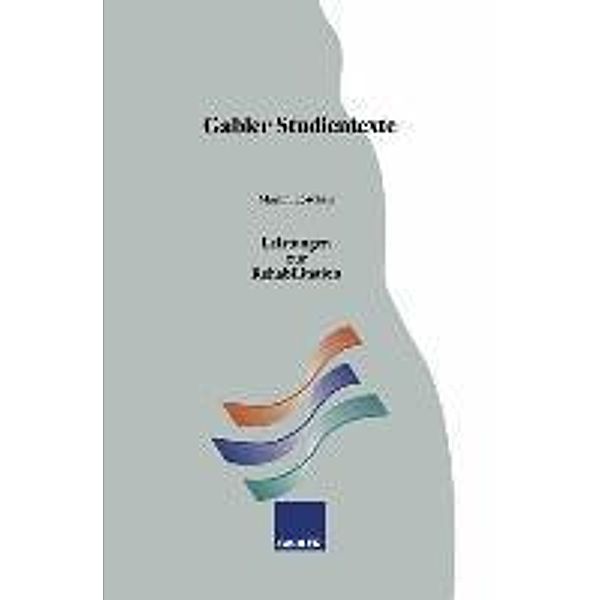 Leistungen zur Rehabilitation / Gabler-Studientexte, Martin Löschau