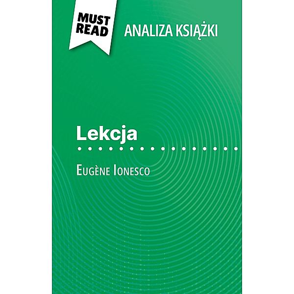 Lekcja ksiazka Eugène Ionesco (Analiza ksiazki), Baptiste Frankinet