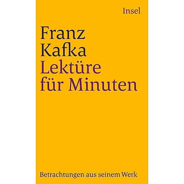 Lektüre für Minuten, Franz Kafka