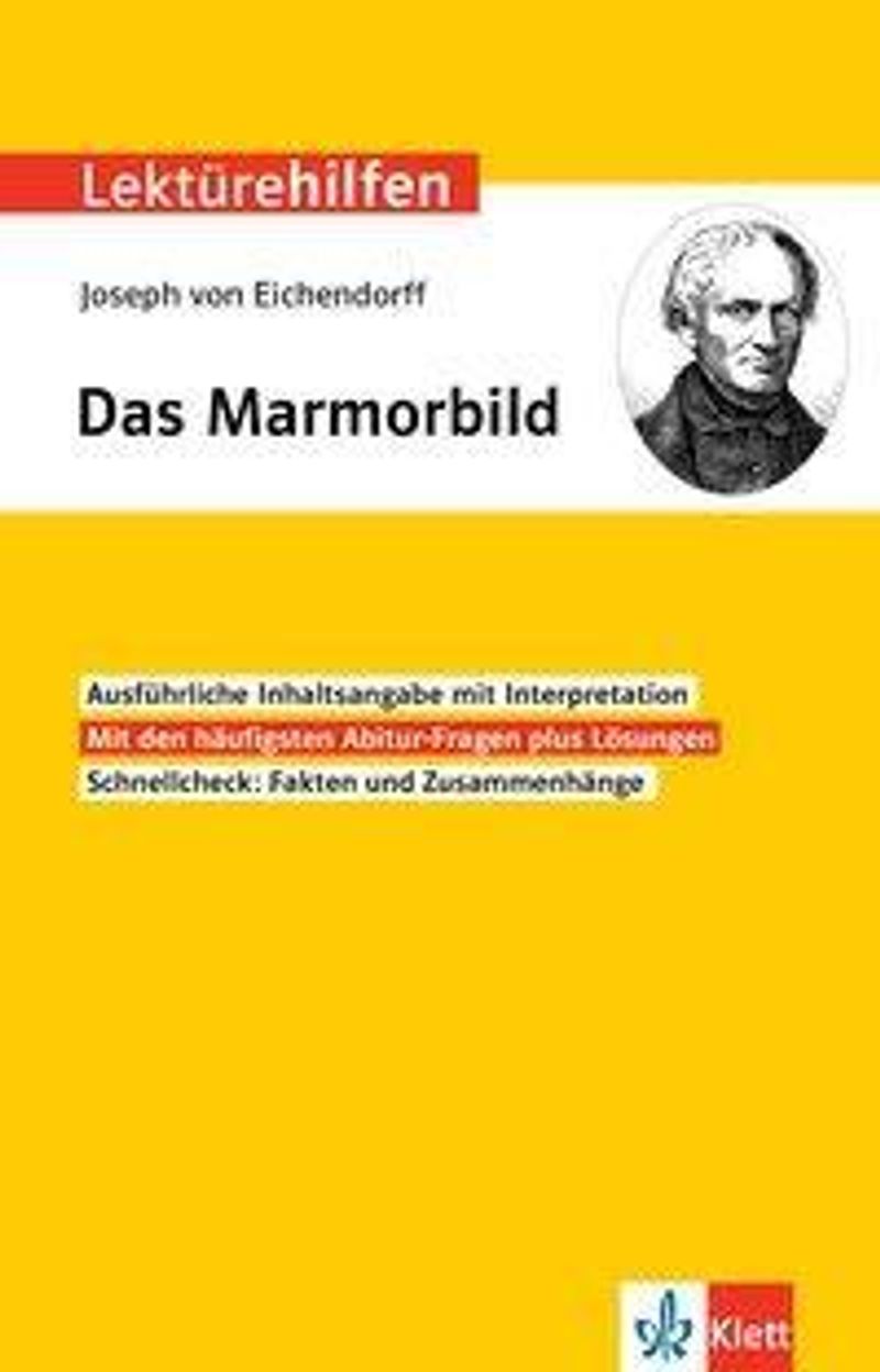 Lekturehilfen Joseph Von Eichendorff Das Marmorbild Buch Versandkostenfrei Bei Weltbild De Bestellen