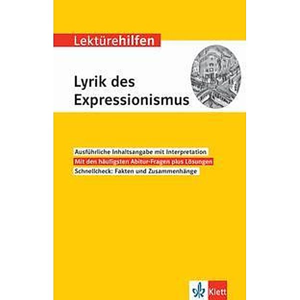 Lektürehilfen Lyrik des Expressionismus