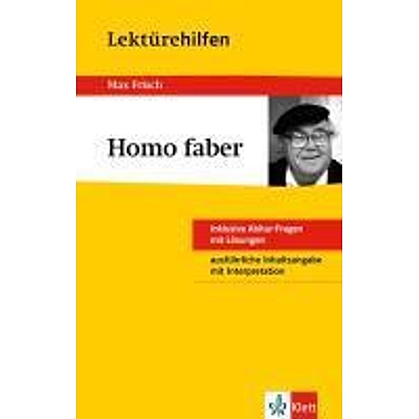 Lektürehilfen Max Frisch 'Homo faber'