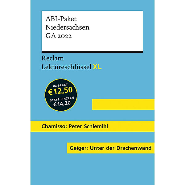 Lektüreschlüssel XL. ABI-Paket Niedersachsen GA 2022, Wolfgang Pütz, Sascha Feuchert