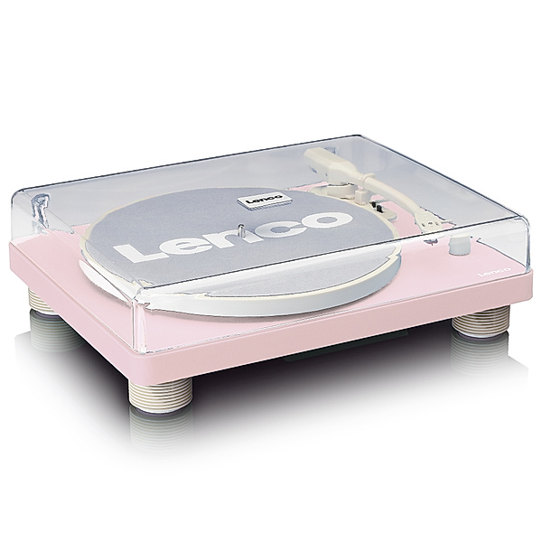 Lenco Plattenspieler, Lautsprecher, USB-Recording LS-50PK (Farbe: pink)