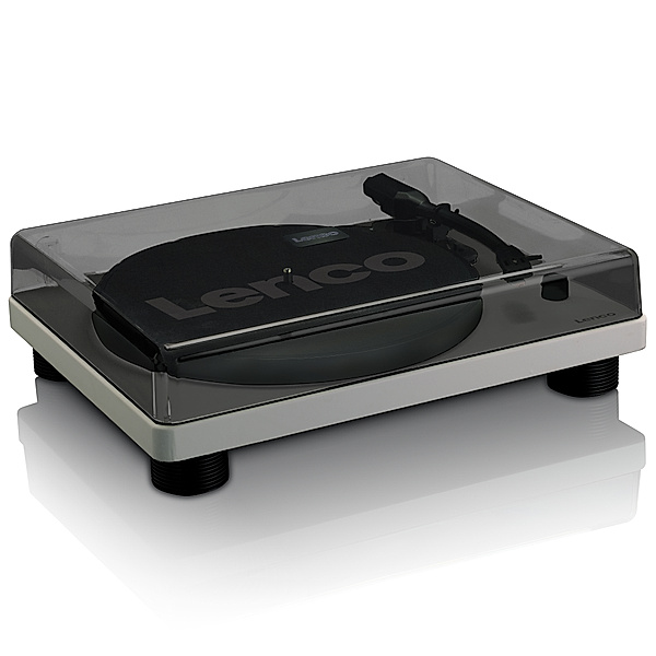 Lenco Plattenspieler, Lautsprecher, USB-Recording LS-50GY (Farbe: grau)