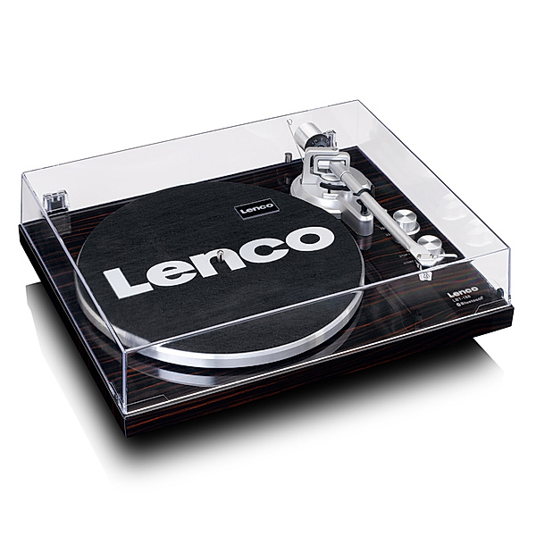 Lenco Plattenspieler Riemenantrieb, Bluetooth® LBT-188WA (Farbe:dunkelbraun)