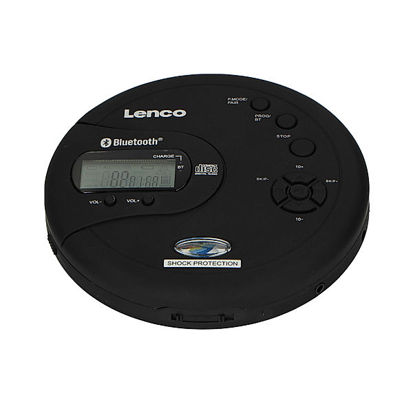 Lenco Lenco Tragbarer Bluetooth® CD-MP3-Player CD-300BK