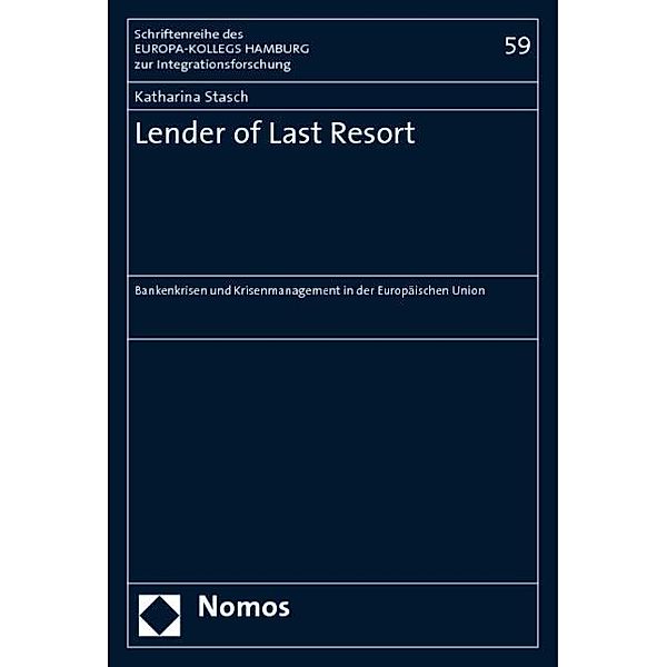 Lender of Last Resort, Katharina Stasch