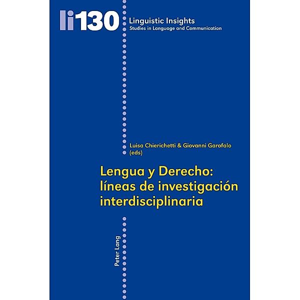 Lengua y Derecho: lineas de investigacion interdisciplinaria