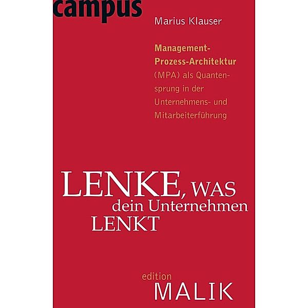 Lenke, was dein Unternehmen lenkt / editionMALIK, Marius Klauser