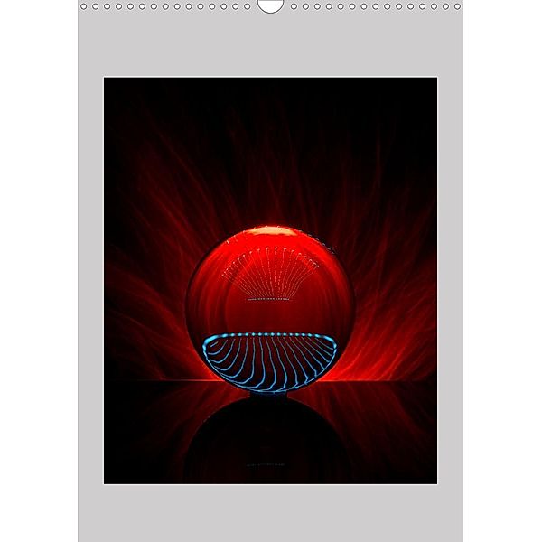 Lensball - Lichtmalerei in der Glaskugel (Wandkalender 2023 DIN A3 hoch), Immephotography