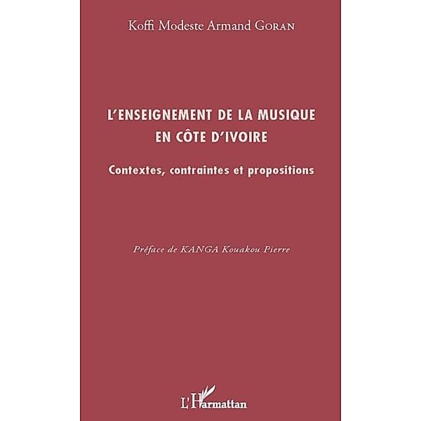 L'enseignement de la musique en cOte d'i / Hors-collection, Koffi Modeste Armand Goran