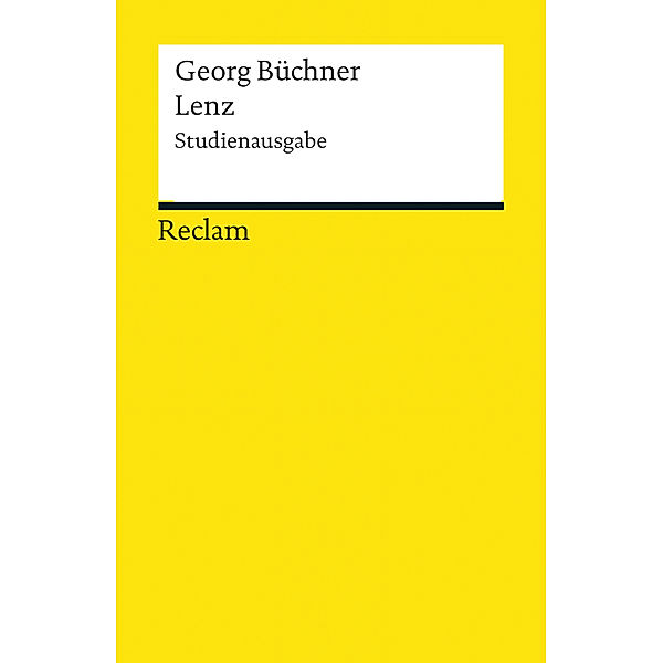 Lenz, Studienausgabe, Georg BüCHNER