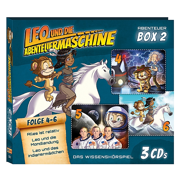 Leo & die Abenteuermaschine 3er CD-Box.Box.2,3 Audio-CD, Leo Und Die Abenteuermaschine