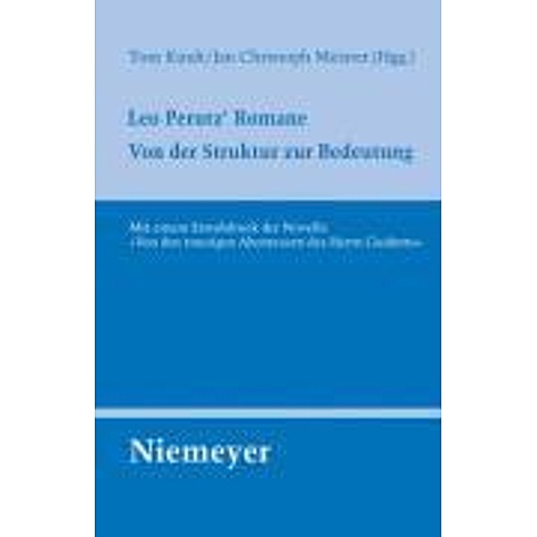 Leo Perutz' Romane / Untersuchungen zur deutschen Literaturgeschichte Bd.132