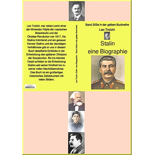 Leo Trotzki: Stalin  eine Biographie  - Band 205e in der gelben Buchreihe - bei Jürgen Ruszkowski, Leo Trotzki