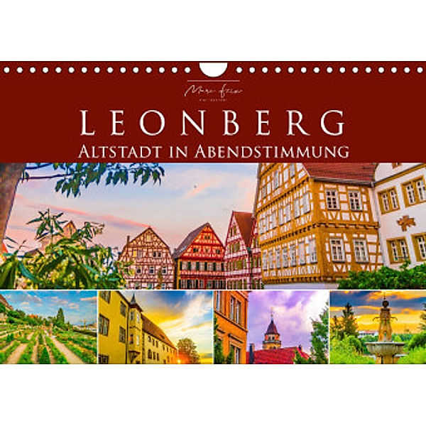 Leonberg - Altstadt in Abendstimmung (Wandkalender 2022 DIN A4 quer), Marc Feix Photography