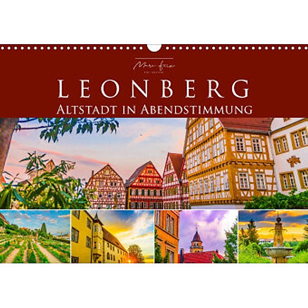 Leonberg - Altstadt in Abendstimmung (Wandkalender 2022 DIN A3 quer), Marc Feix Photography
