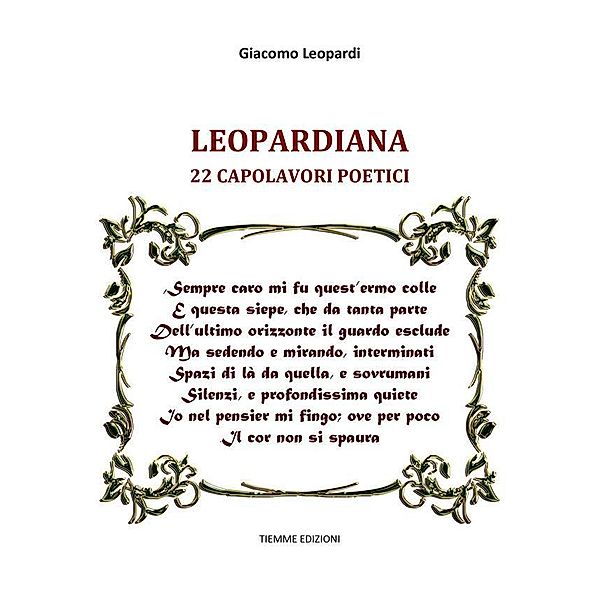 Leopardiana, Giacomo Leopardi