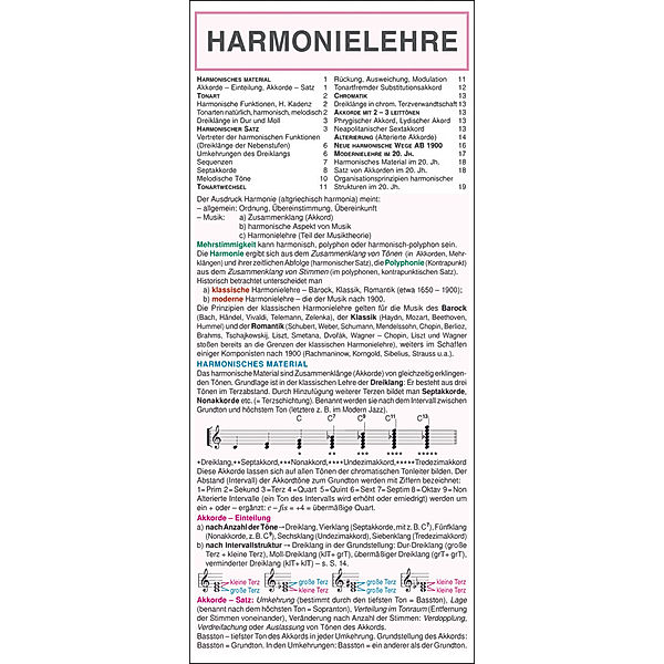 Leporello: Harmonielehre - Die komplette Theorie im Überblick, V. Tichý