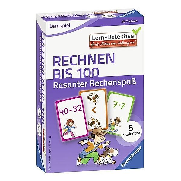 Ravensburger Verlag Lern-Detektive - Lernspiel: Rechnen bis 100 (Lernspiel), Martin Stiefenhofer
