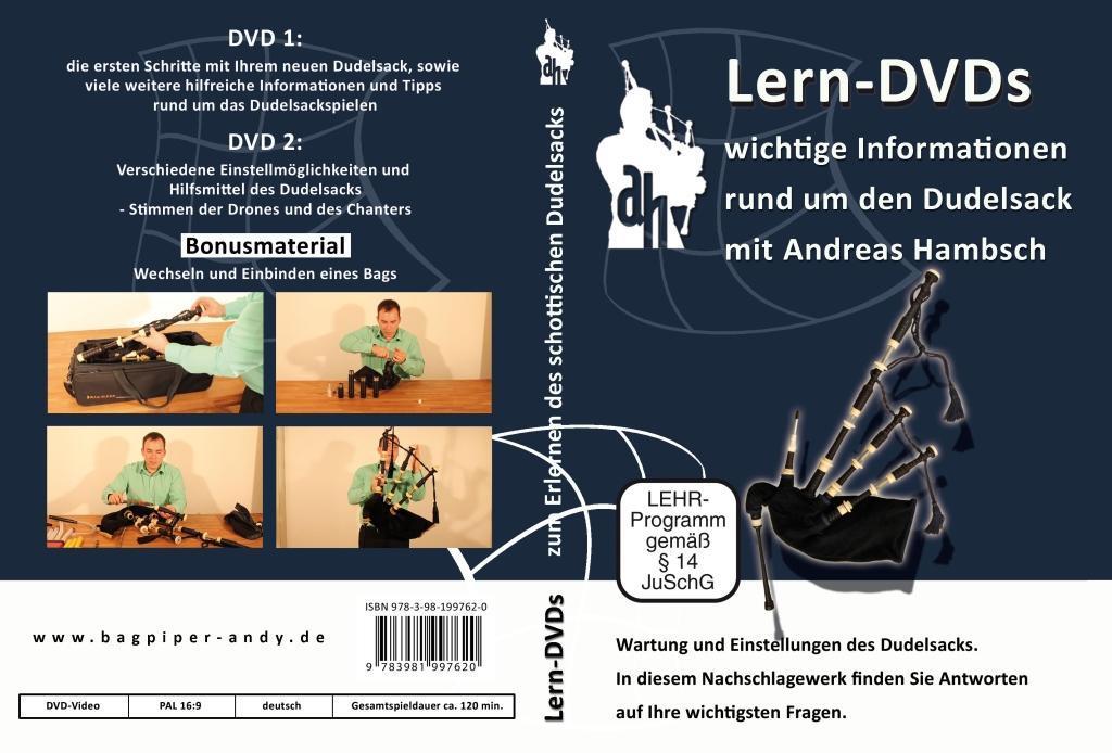 Image of Lern-DVDs Dudelsack, Wartung und Einstellung, 2 DVDs