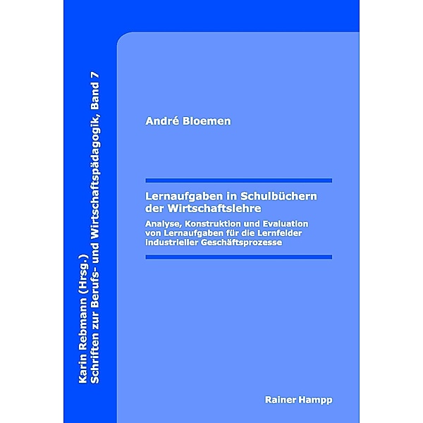 Lernaufgaben in Schulbüchern der Wirtschaftslehre, André Bloemen