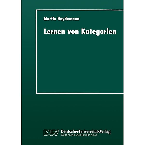 Lernen von Kategorien / Studien zur Kognitionswissenschaft