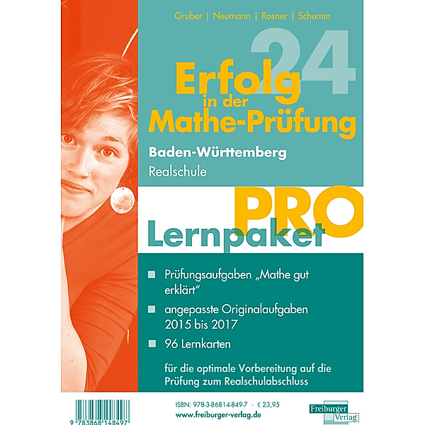 Lernpaket Pro Realschulabschluss 2024 Baden-Württemberg, 3 Teile, Helmut Gruber, Robert Neumann, Stefan Rosner, Roland Schumm
