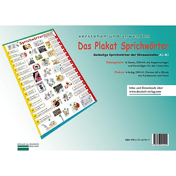 Lernplakate - Plakat Sprichwörter, m. 1 Beilage, m. 1 Buch, Renate Luscher