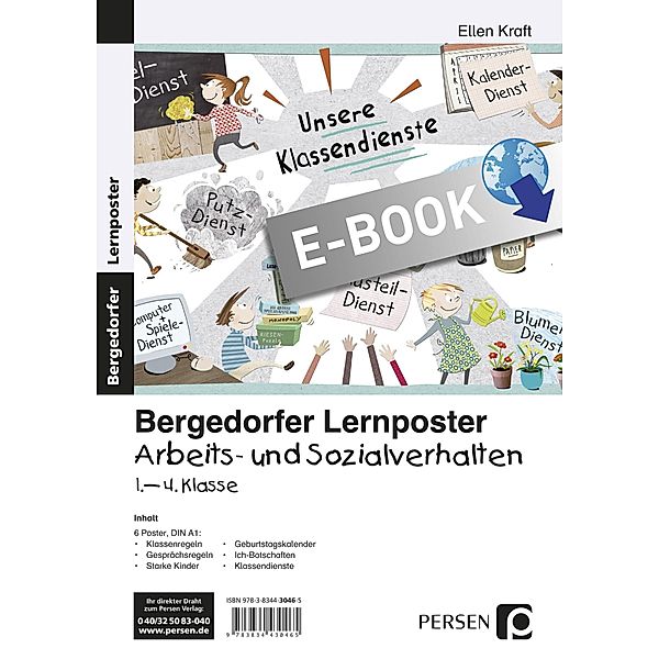 Lernposter Arbeits- und Sozialverhalten 1.-4. Kl. / Bergedorfer® Lernposter, Ellen Kra