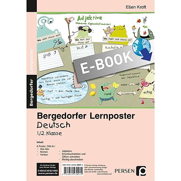 Lernposter Deutsch 1./2.Klasse / Bergedorfer® Lernposter, Ellen Kra