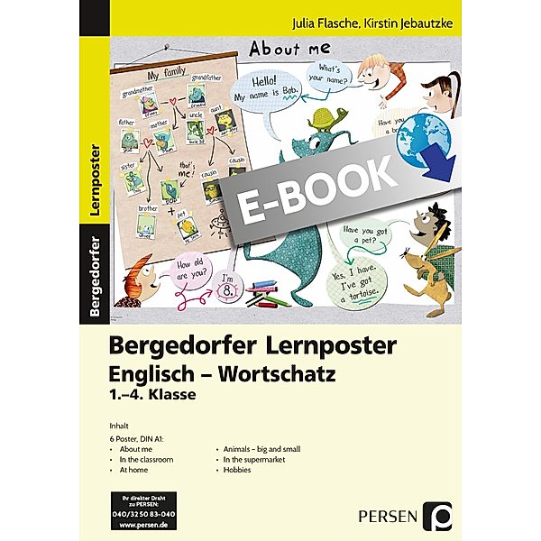 Lernposter Englisch - Wortschatz / Bergedorfer® Lernposter, Julia Flasche, Kirstin Jebautz
