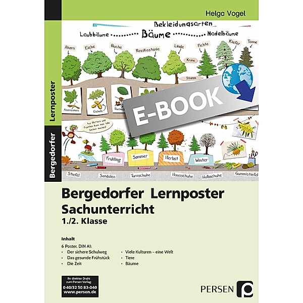 Lernposter Sachunterricht - 1./2. Klasse / Bergedorfer® Lernposter, Helga Vog