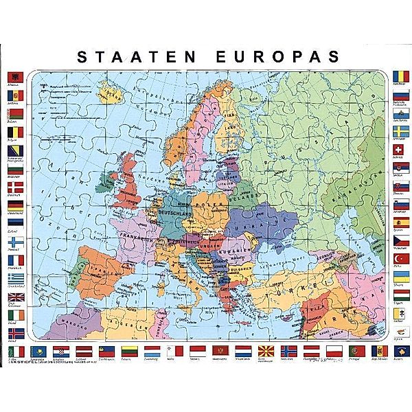 Stiefel Lernpuzzle Staaten Europas