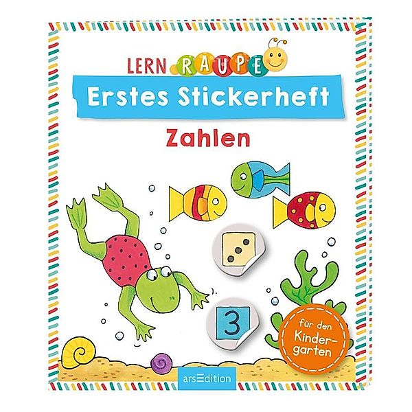 Lernraupe - Erstes Stickerheft - Zahlen