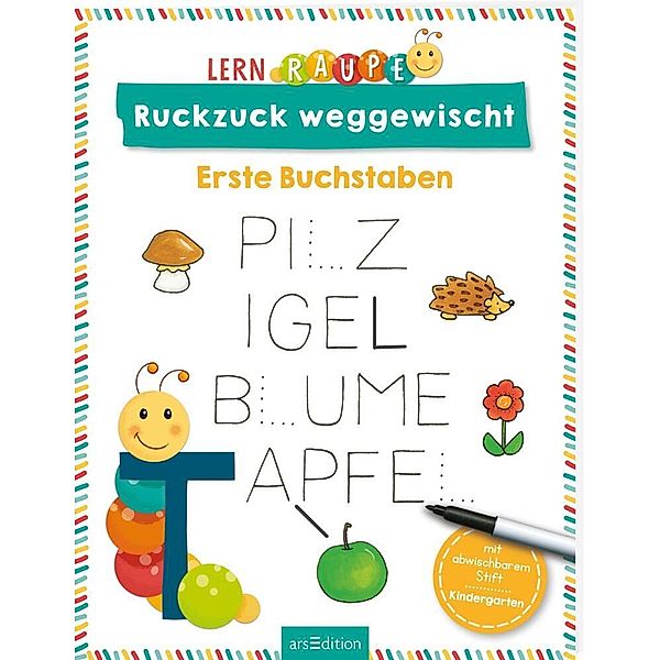 Lernraupe, Kindergarten / Lernraupe - Ruckzuck weggewischt! Erste Buchstaben