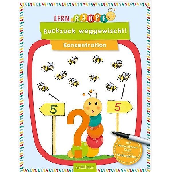 Lernraupe, Kindergarten / Lernraupe - Ruckzuck weggewischt! Konzentration