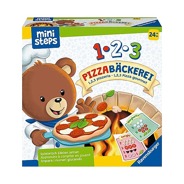 Ravensburger Verlag Lernspiel 1,2,3-PIZZABÄCKEREI